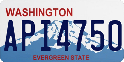 WA license plate API4750