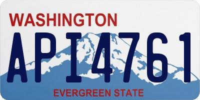 WA license plate API4761