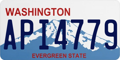 WA license plate API4779