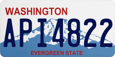 WA license plate API4822