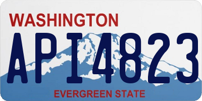 WA license plate API4823