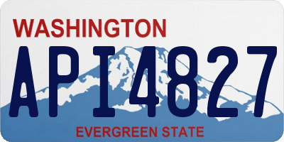 WA license plate API4827