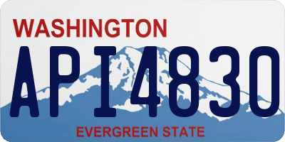 WA license plate API4830