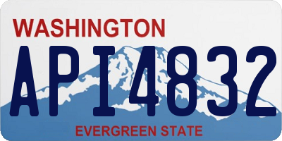 WA license plate API4832