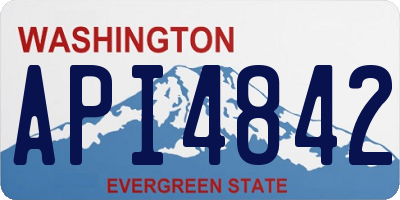 WA license plate API4842