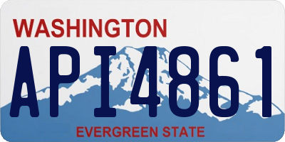 WA license plate API4861