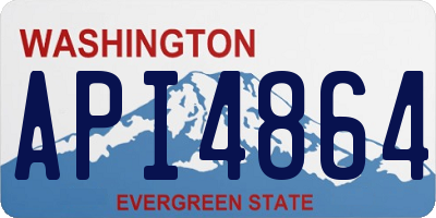 WA license plate API4864