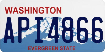 WA license plate API4866