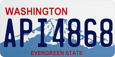 WA license plate API4868