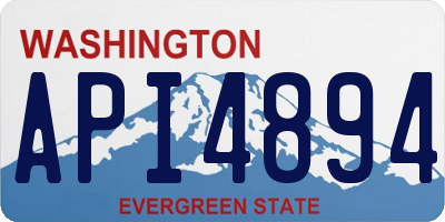 WA license plate API4894