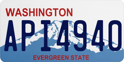 WA license plate API4940