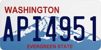 WA license plate API4951