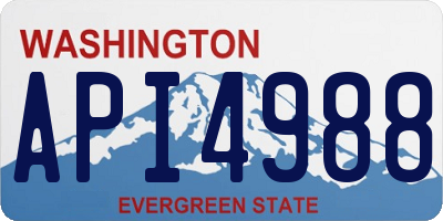WA license plate API4988