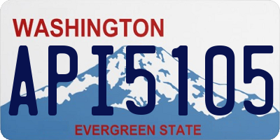 WA license plate API5105