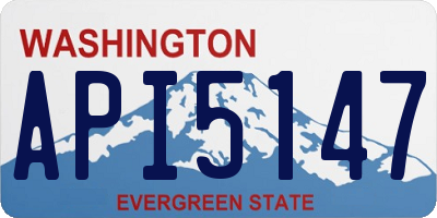 WA license plate API5147