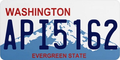 WA license plate API5162