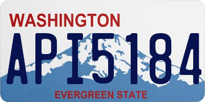 WA license plate API5184