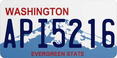 WA license plate API5216