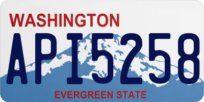 WA license plate API5258
