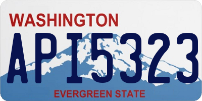 WA license plate API5323