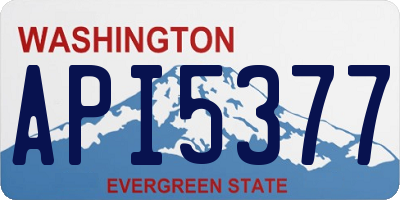 WA license plate API5377