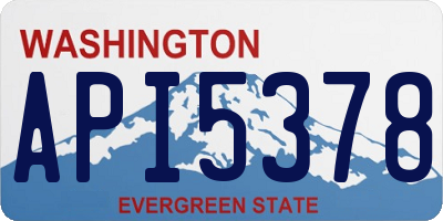 WA license plate API5378