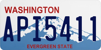 WA license plate API5411