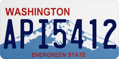 WA license plate API5412