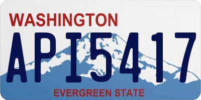 WA license plate API5417