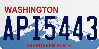 WA license plate API5443