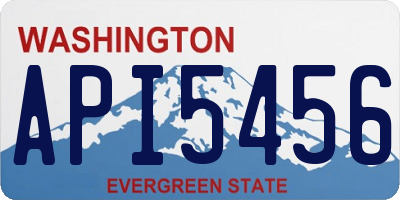 WA license plate API5456