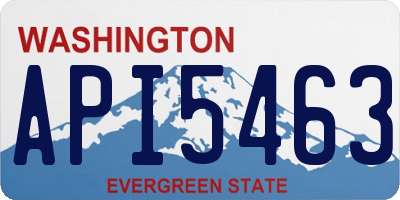 WA license plate API5463