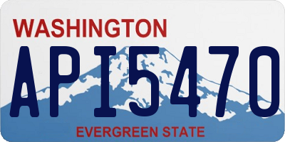 WA license plate API5470