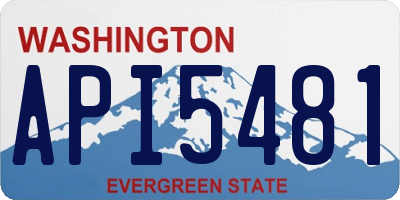 WA license plate API5481