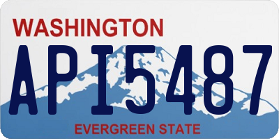 WA license plate API5487
