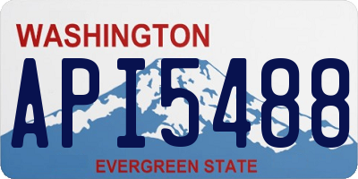 WA license plate API5488