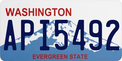 WA license plate API5492