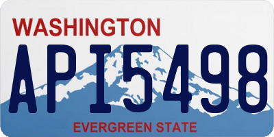 WA license plate API5498