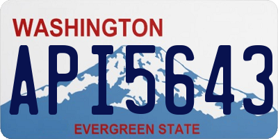 WA license plate API5643