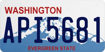 WA license plate API5681