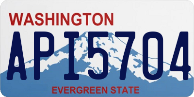 WA license plate API5704