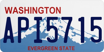 WA license plate API5715