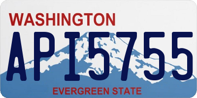 WA license plate API5755