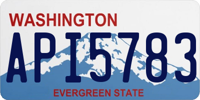 WA license plate API5783