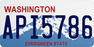 WA license plate API5786