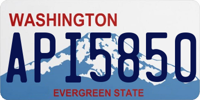 WA license plate API5850