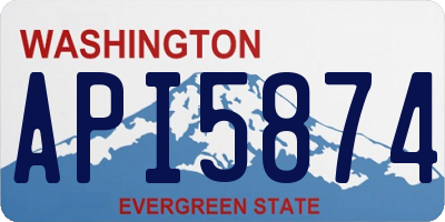 WA license plate API5874