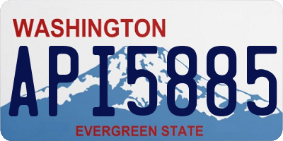 WA license plate API5885