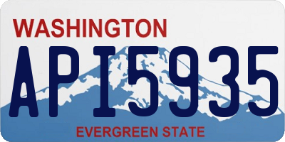 WA license plate API5935