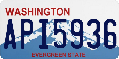 WA license plate API5936